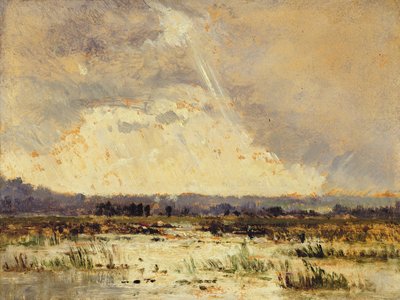The Marsh in the Souterraine, 1842 by Pierre Etienne Theodore Rousseau